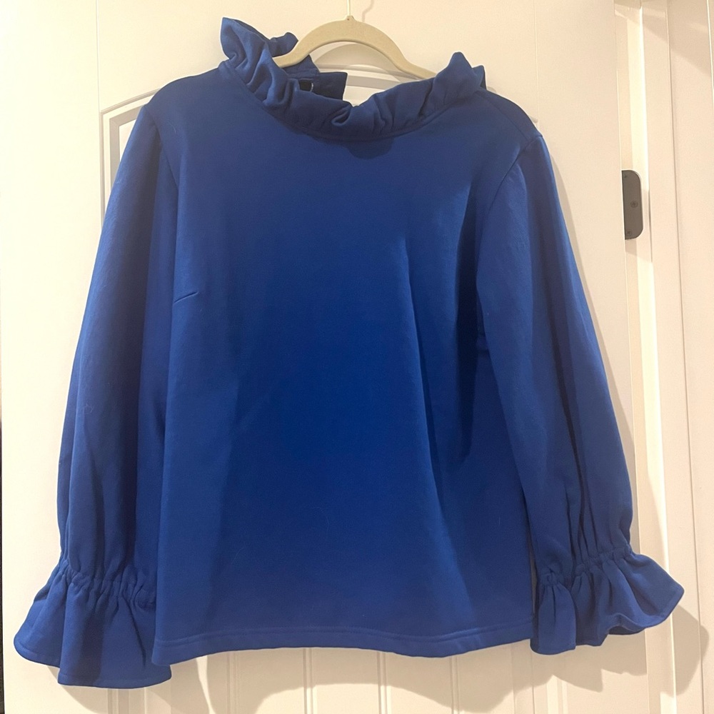 Elizabeth Wilson Blue Sweatshirt Top